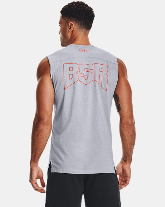 Camiseta sin mangas Project Rock Show Your BSR para hombre, Gray, pdpMainDesktop image number 1